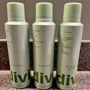 3 pack of Divi Dry Shampoo - full size
